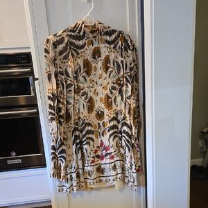 Floral Print Long Sleeve Blouse